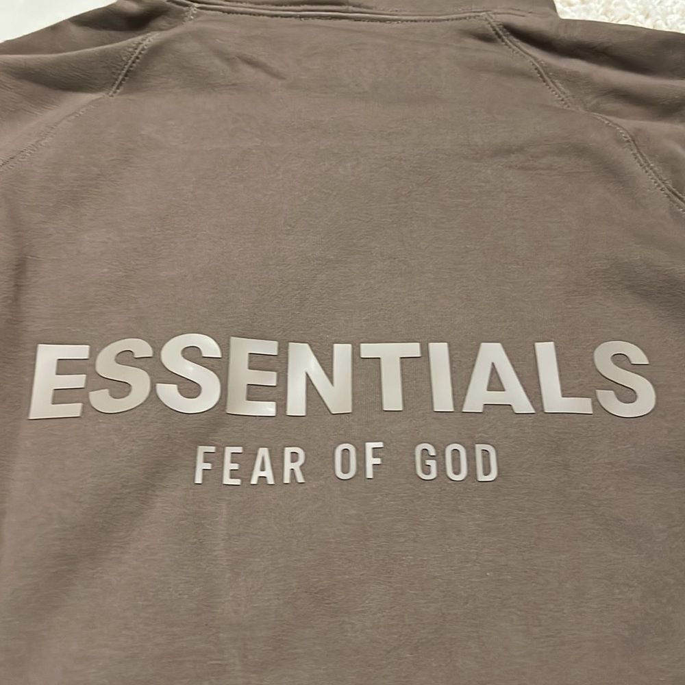 FOG Essentials Harvest Pullover Hoodie Sz L - back logo - Picture 6 of 12